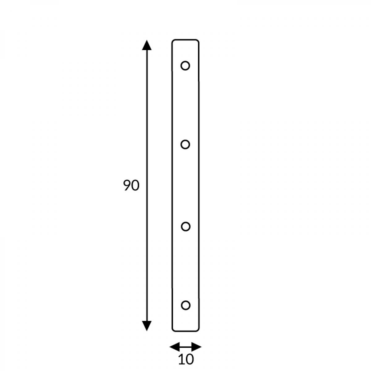 Conector plano en línea