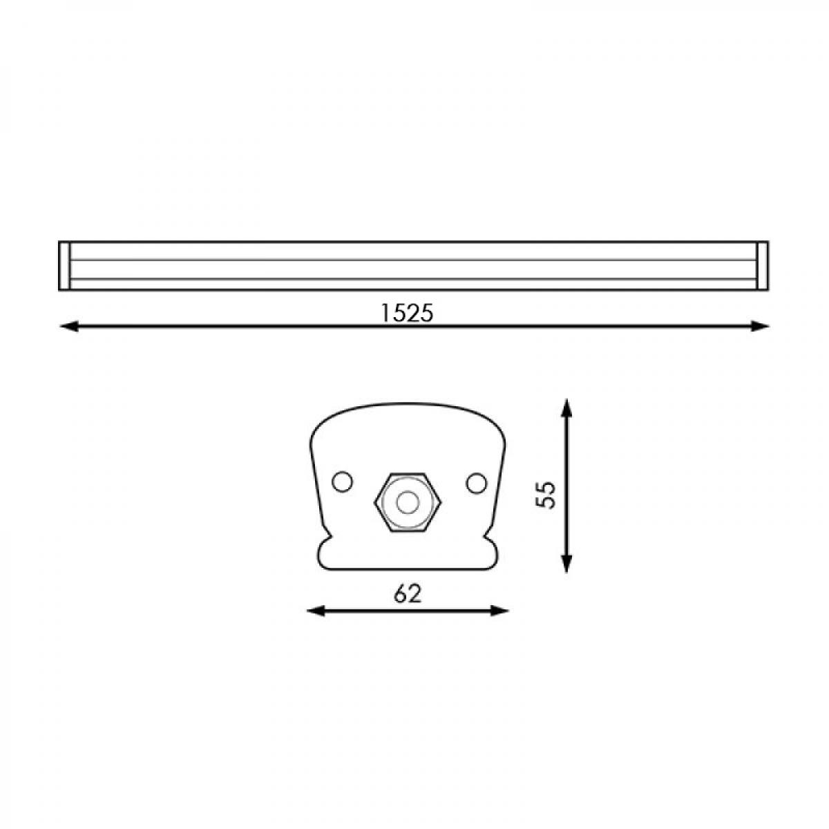 Regleta LED SlimLine Garaz 60W IP65