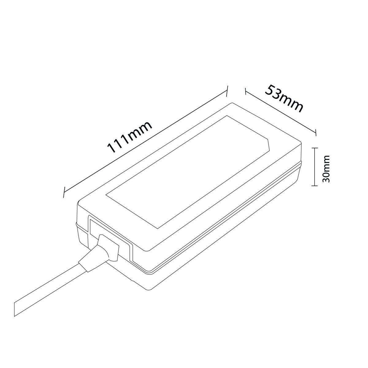 Adaptador de Corriente Para Tiras Led 36W 12Vdc