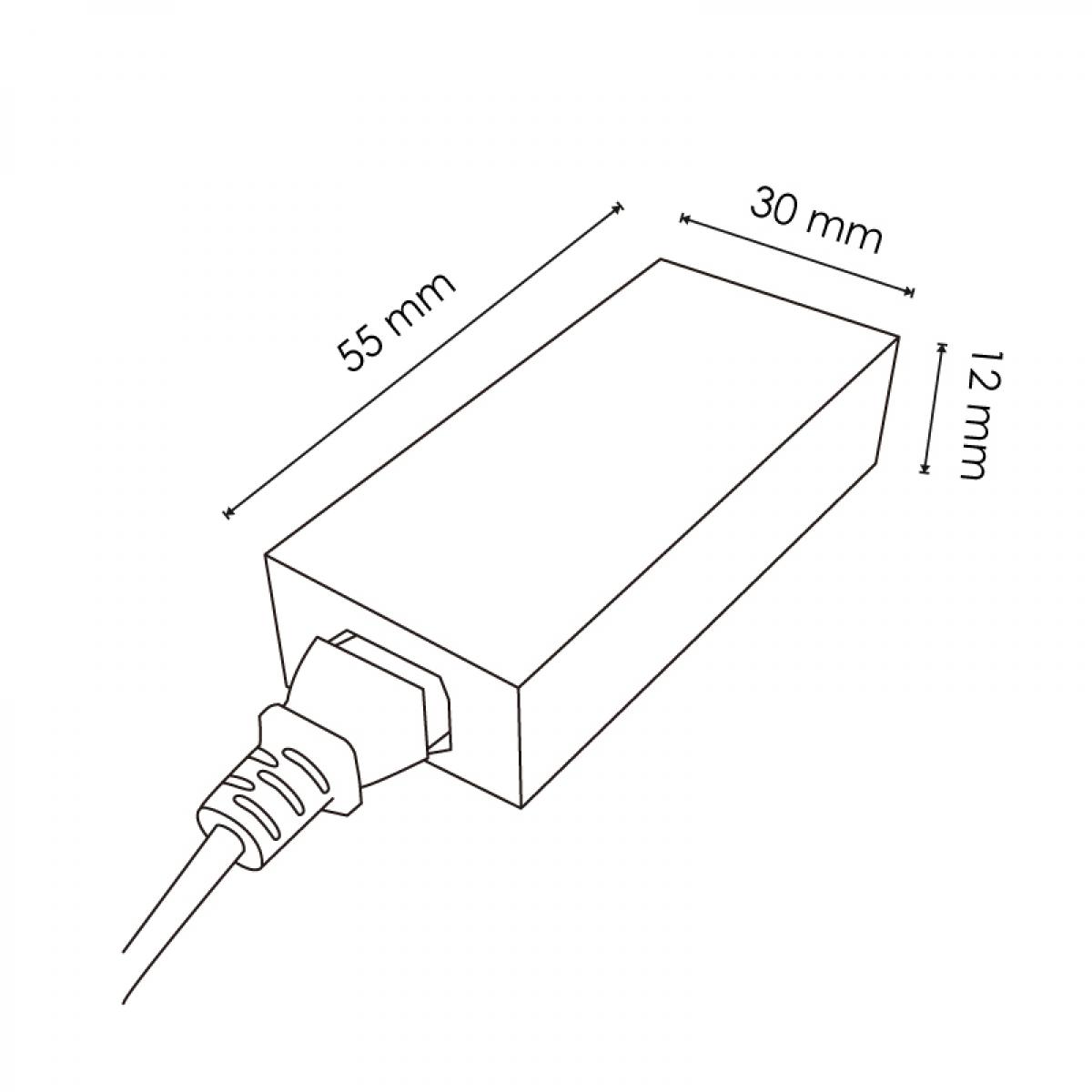 Adaptador de Corriente para tiras LED 60W 12VDC