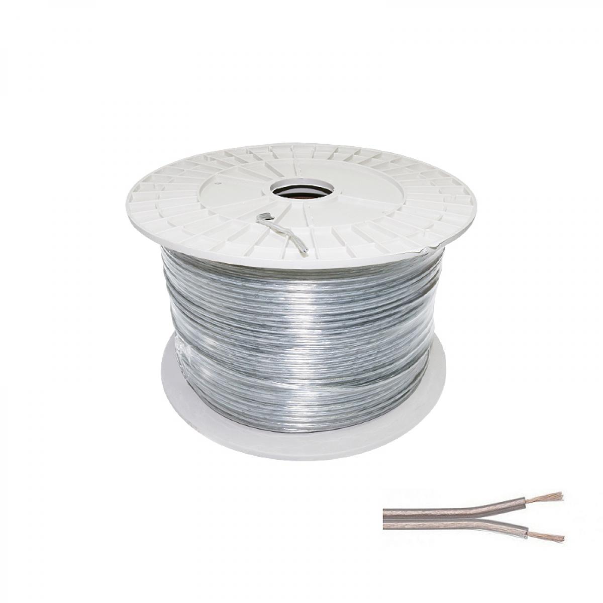Cable Eléctrico Oxígeno Plano Manguera 2x0.5mm² para Tiras LED Monocolor ML