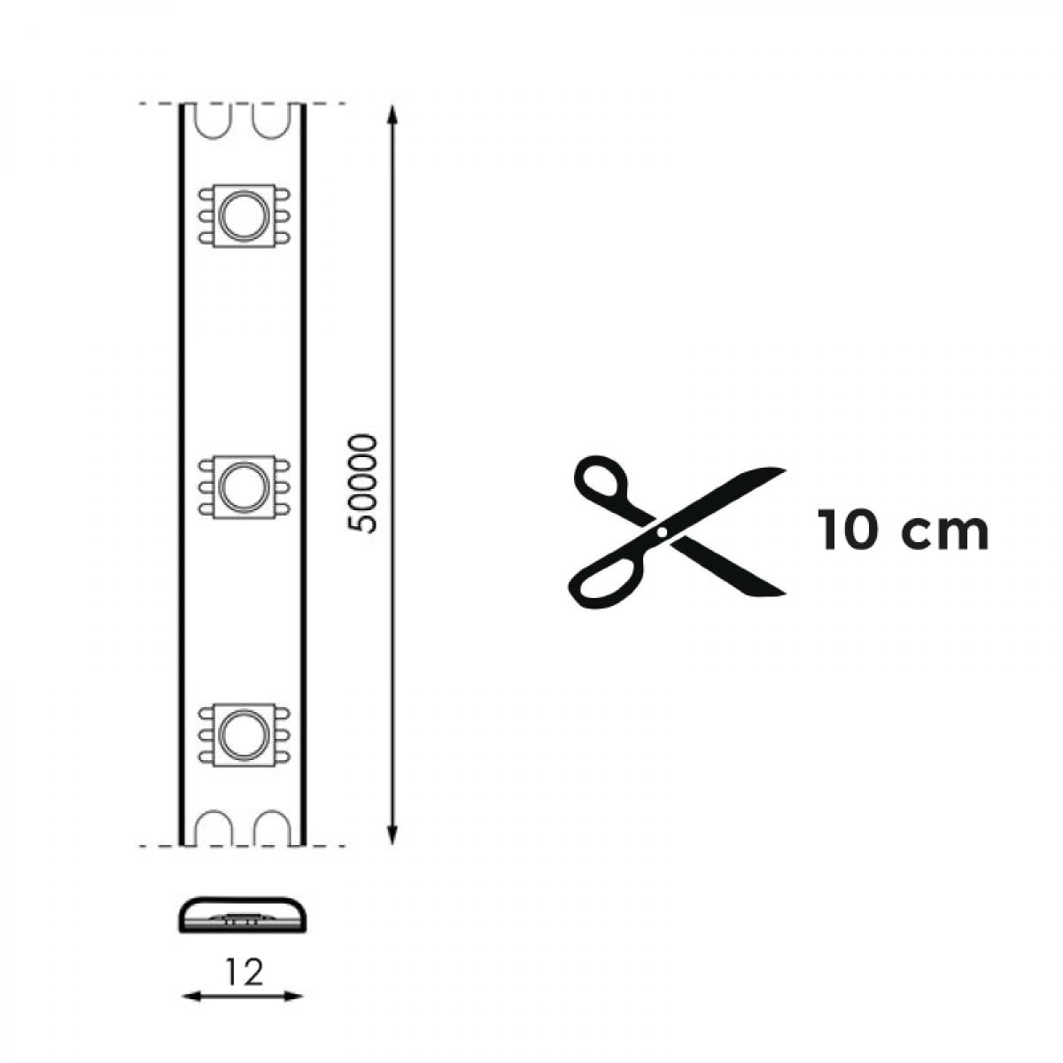Tira de Led 220Vac Smd2835 Ruzok 17W/m IP67 - 20 Metros - PRECIO €/ML