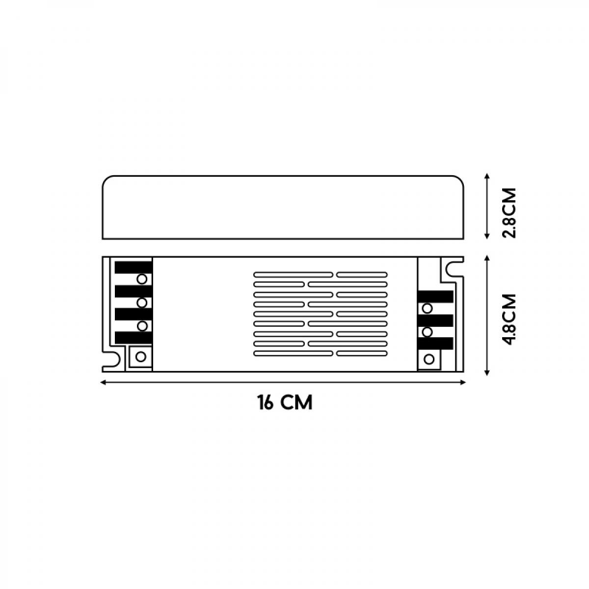 Fuentes de alimentación Slim para tiras LED 100W 24VDC