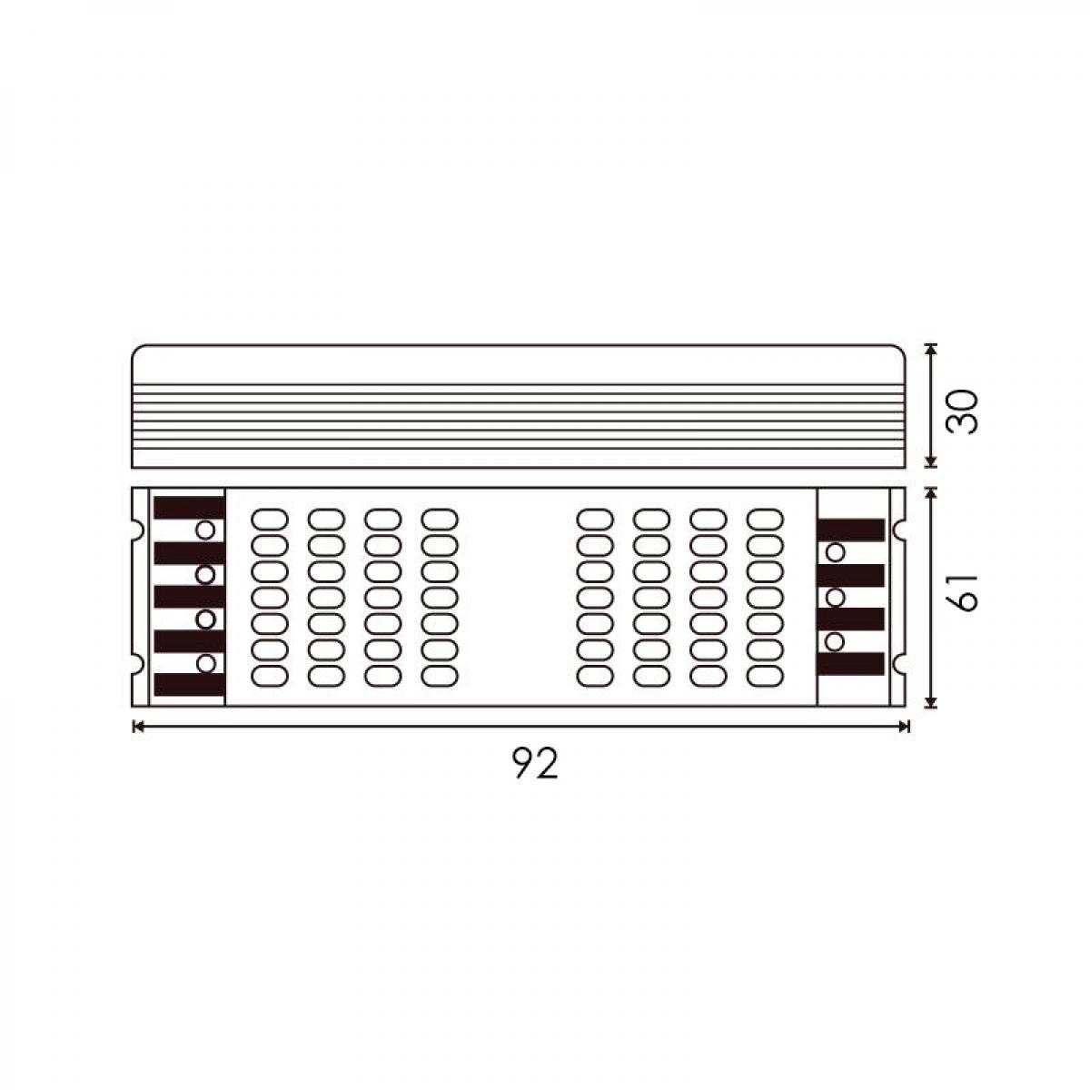 Fuente de Alimentación Dimable Por APP Tuya Led 200W 24Vdc RGB+CCT