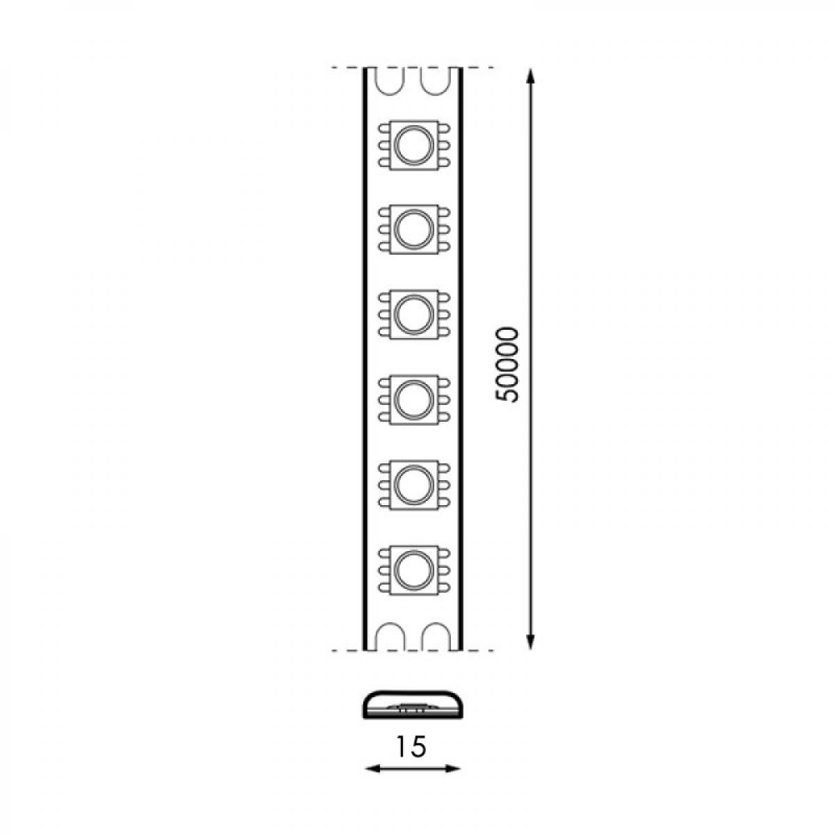 Tira Led 24V Dc Smd2835 Ziadna Ip20 20W/m - 5 Metros