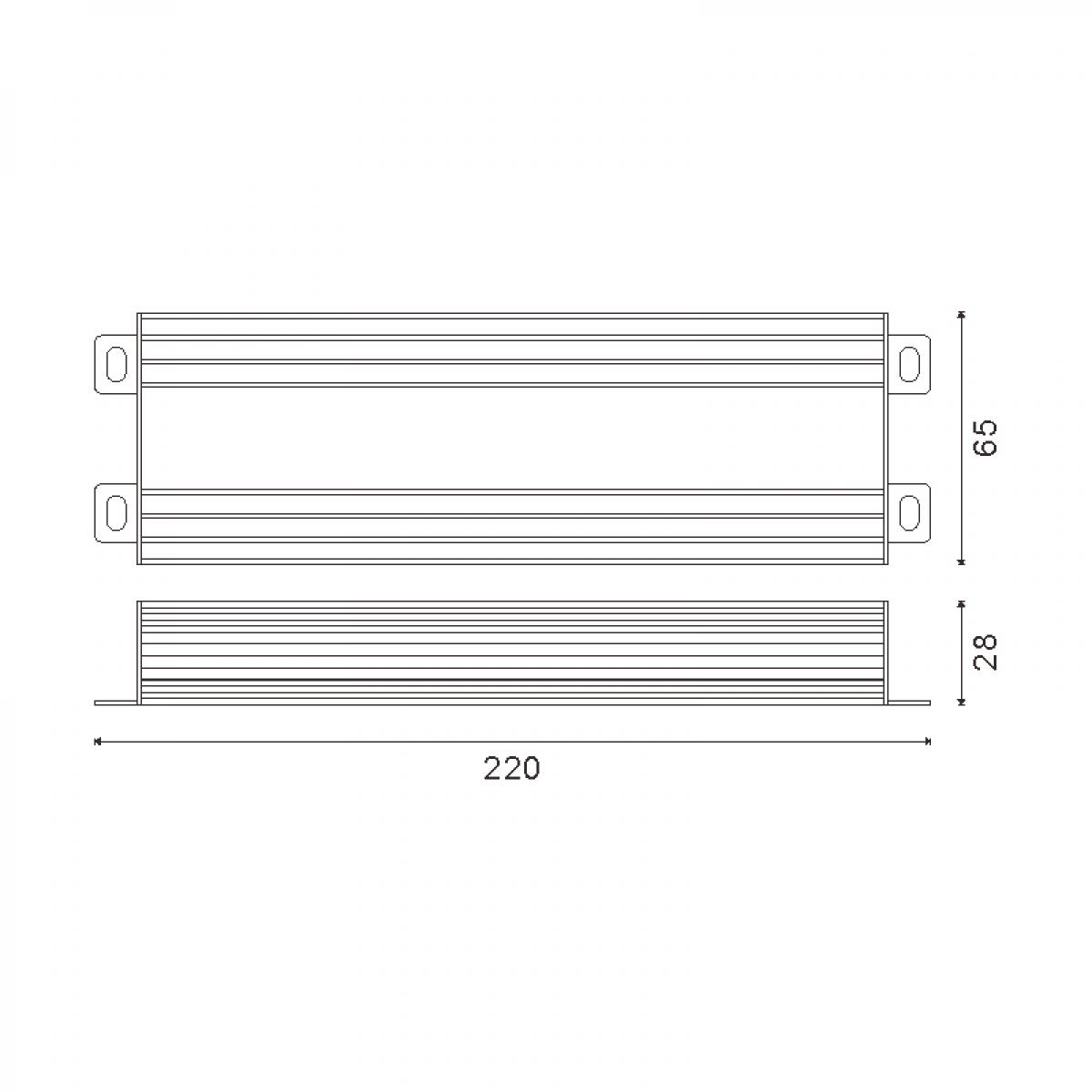 Fuente de Alimentación Para Tiras Led 200W 12Vdc Ip65