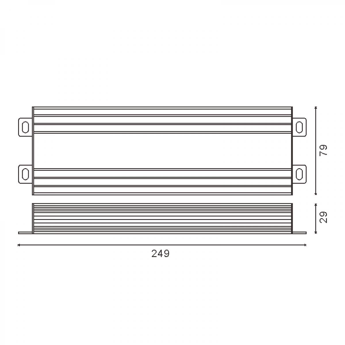 Fuente de Alimentación Para Tiras Led 400W 12Vdc Ip65