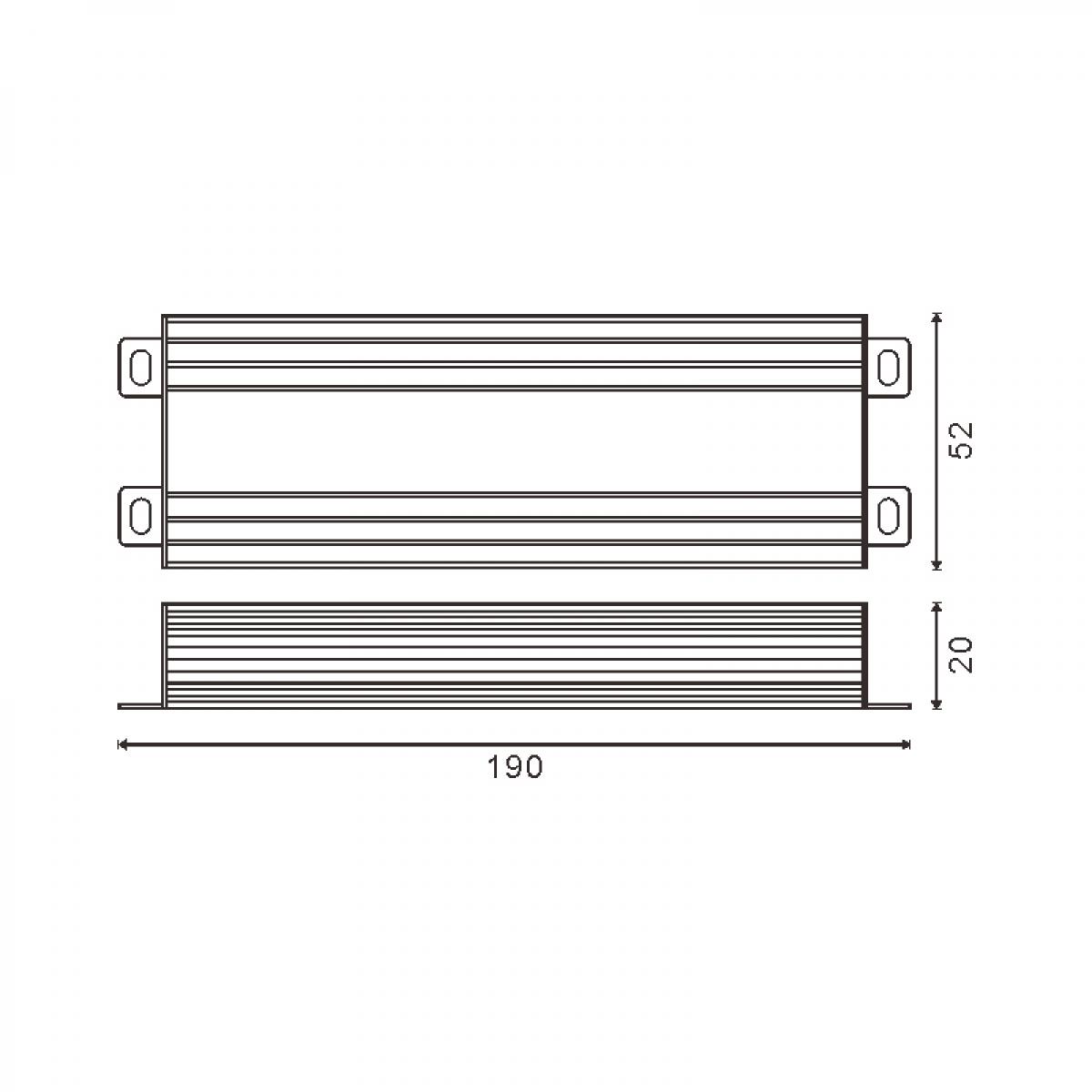 Fuente de Alimentación Para Tiras Led 120W 24Vdc Ip65