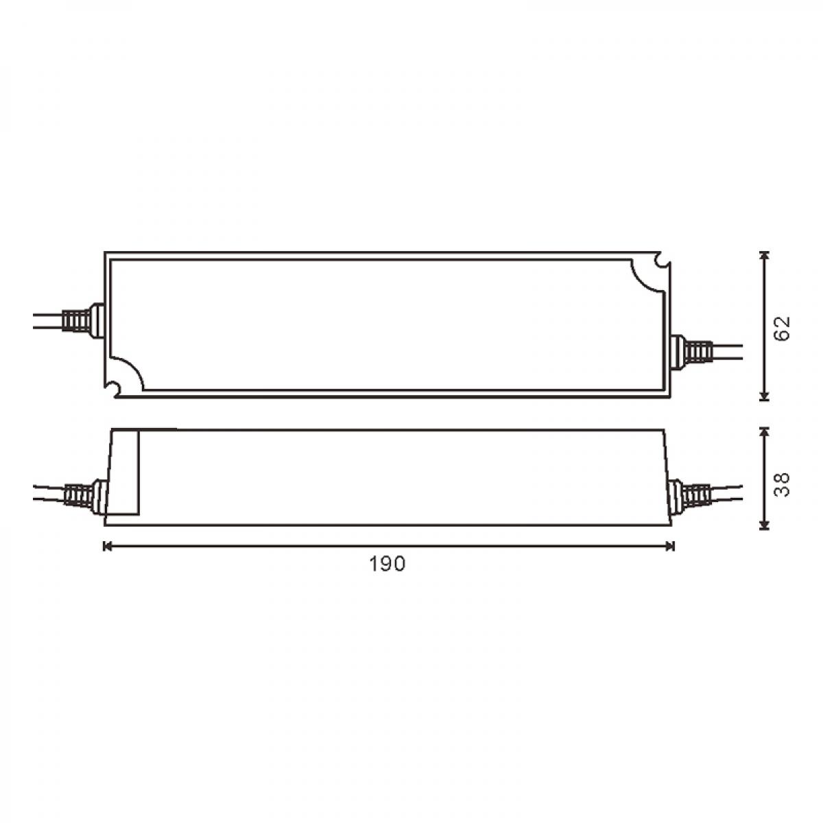 Fuente de alimentación para tiras LED 150W 12VDC IP66