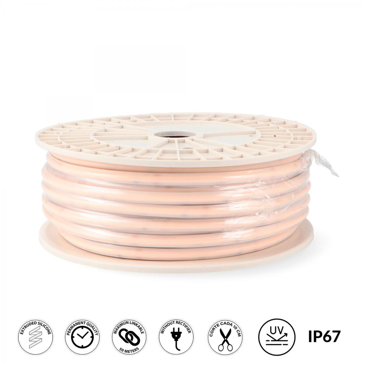 Tira de Led 220Vac Cobpoint 15W/m IP67 - 50 Metros