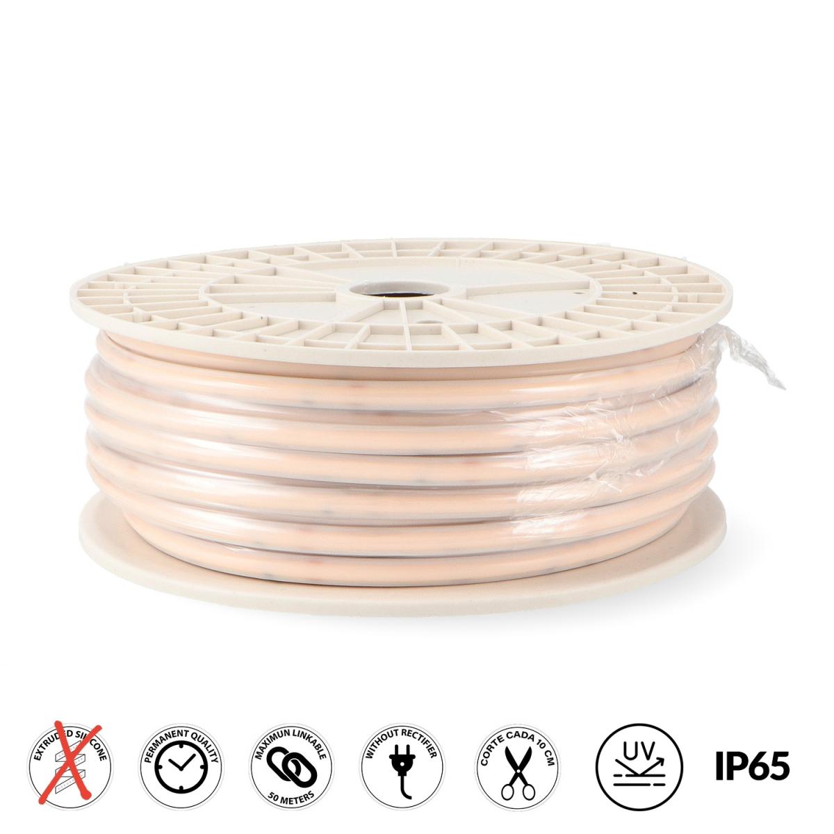 Tira de Led 220Vac Cobpoint 10W/m IP65 - 50 Metros