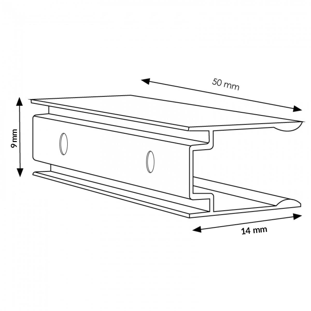 Fijación de aluminio para Neón Led