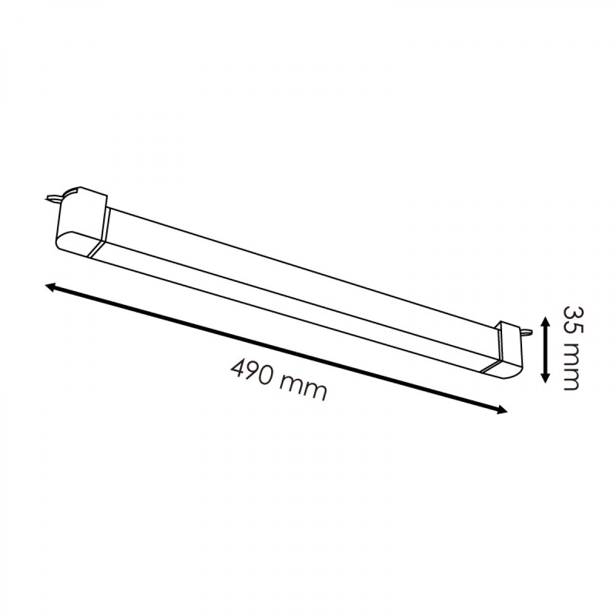 Foco LED para carril Lineal Dhin Blanco 24W Monofásico - DSC
