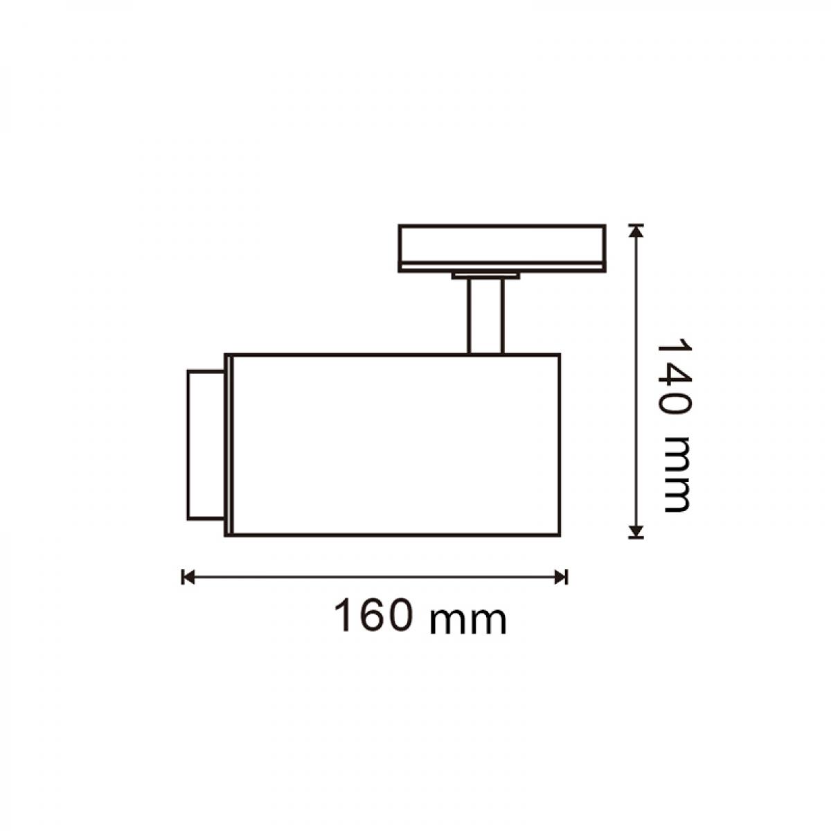 Foco LED para carril White Bari 30W Óptica Regulable Monofásico CCT