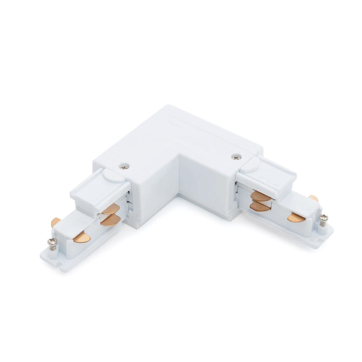 Conector tipo L para carril trifásico