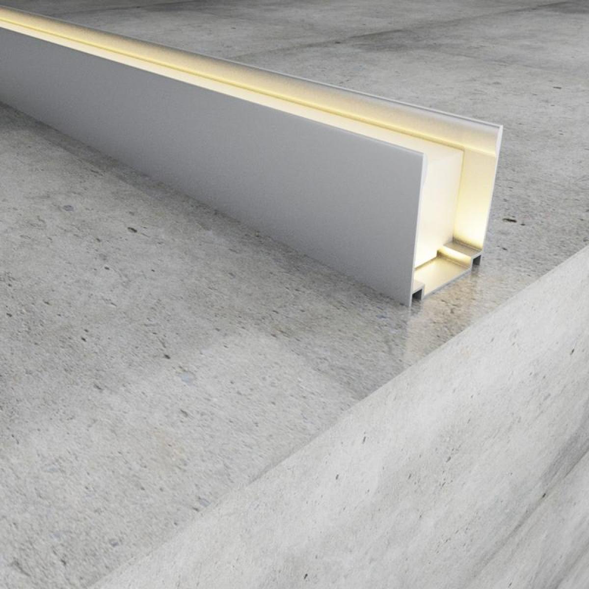 Perfil de Aluminio U 2 Metro Para Neón Led 24V/220V