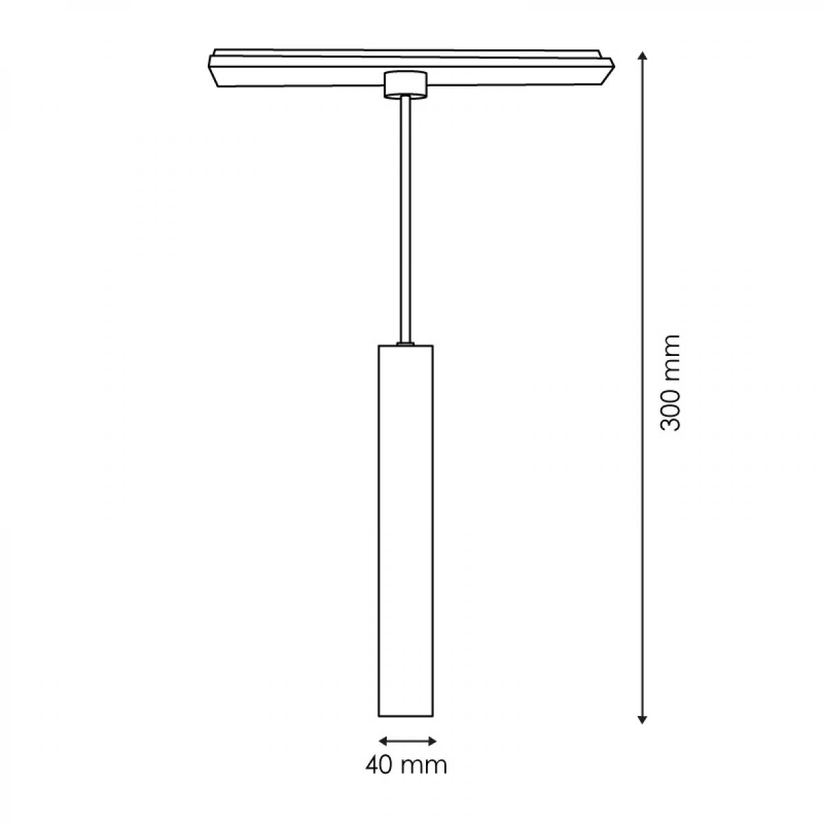 Foco LED Nalaya 8W para carril magnético Blanco 48V - DSC