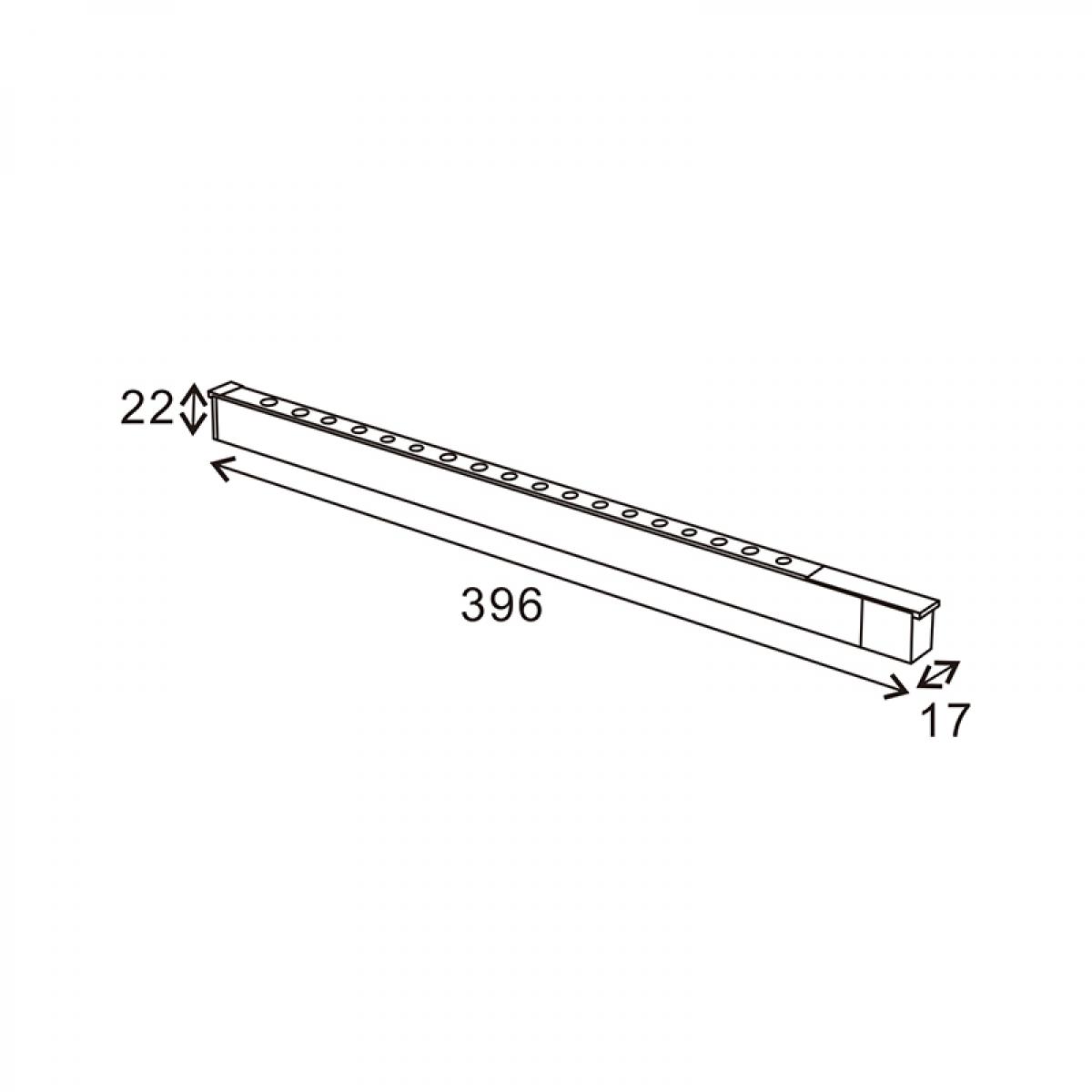 Foco LED Hallway Detail 18W para carril magnético Blanco 48V-16