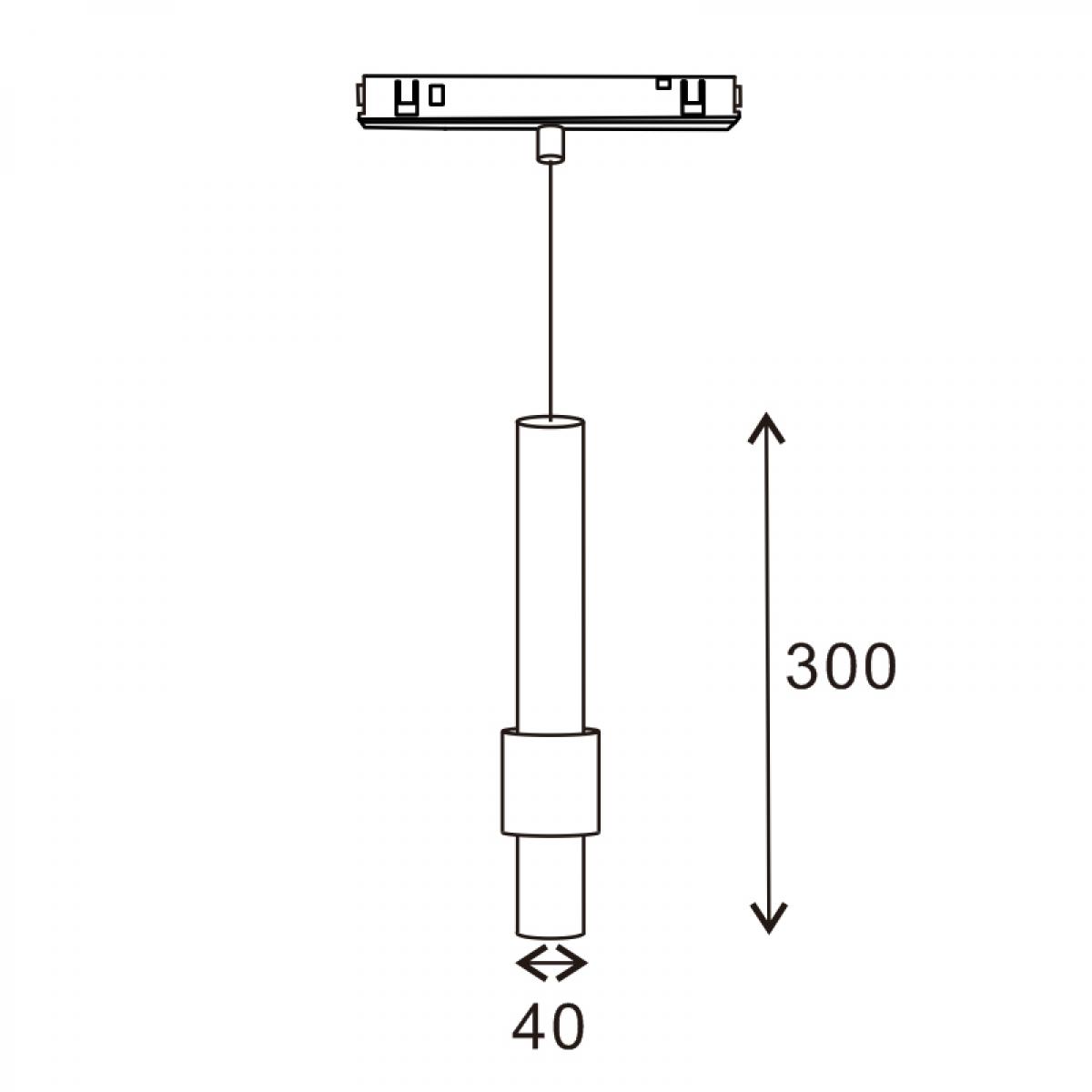 Foco LED Detail Plus 10W para carril magnético Blanco 48V-16