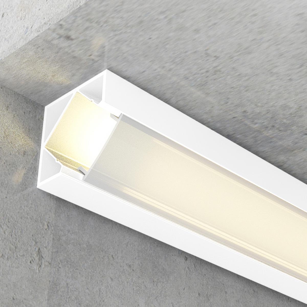 Perfil de aluminio Kopep Lacado Blanco - 2 metros