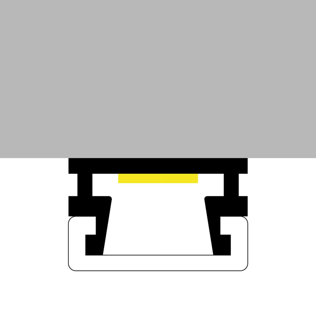 Perfil de aluminio Slim - 2 metros