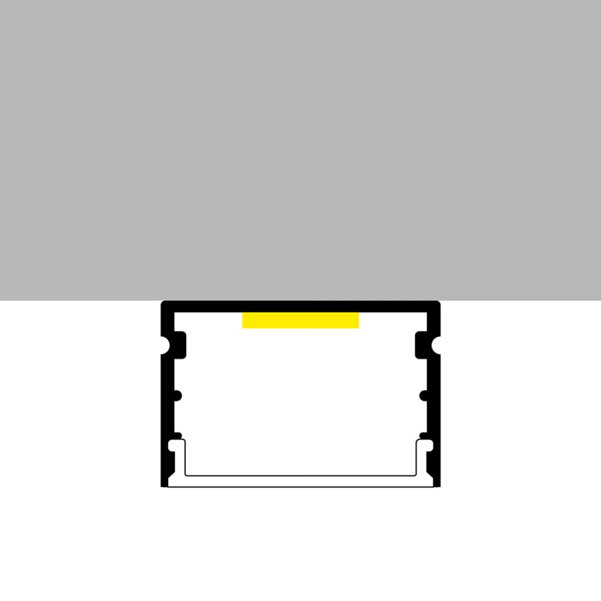 Perfil de aluminio Rok - 2 metros
