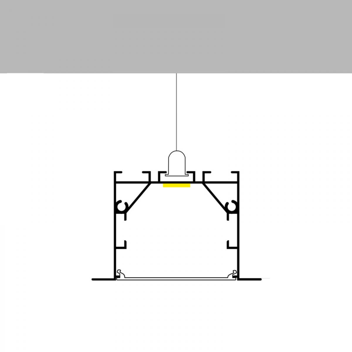 Perfil de aluminio Phey - 2 metros