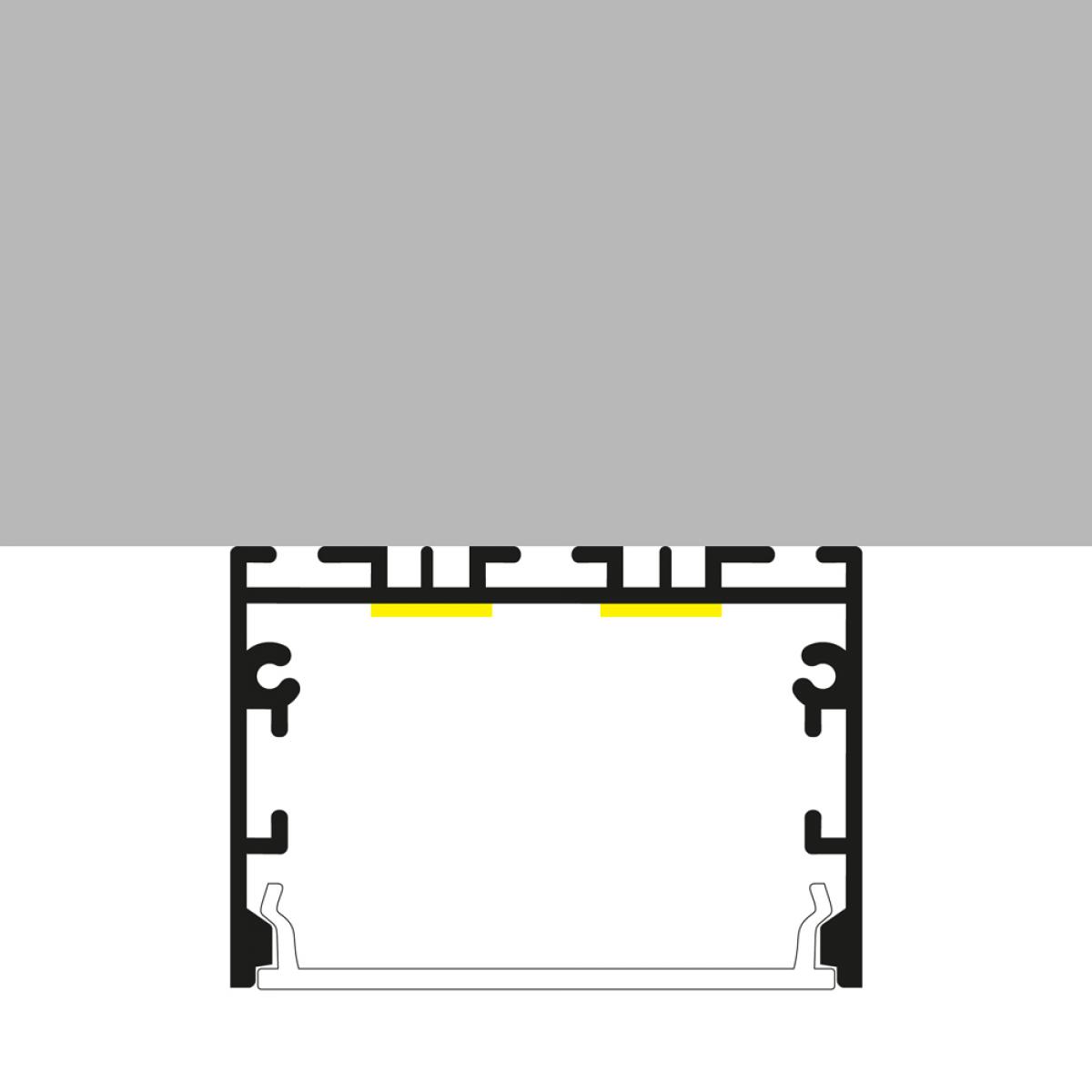 Perfil de aluminio Sixe - 2 metros