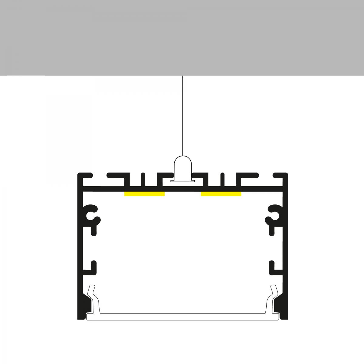 Perfil de aluminio Sixe Lacado Blanco - 2 metros