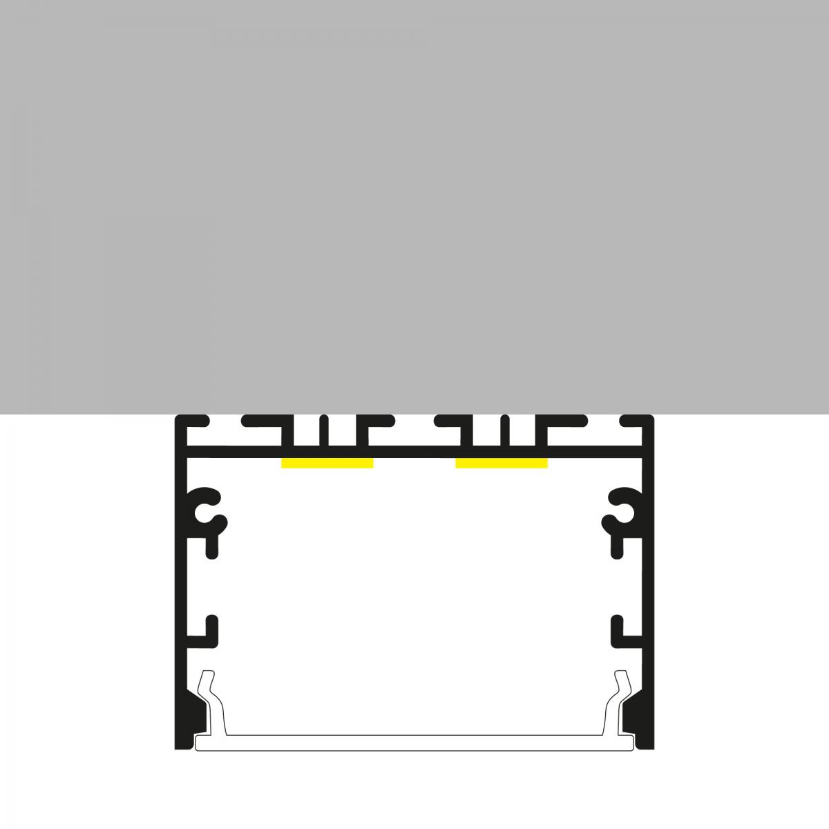 Perfil de aluminio Sixe Lacado Blanco - 2 metros
