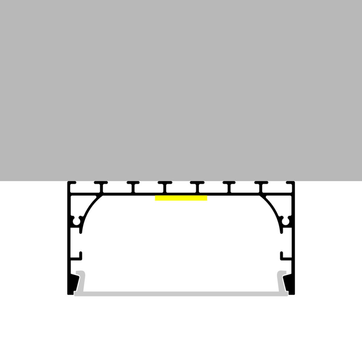 Perfil de aluminio All - 2 metros