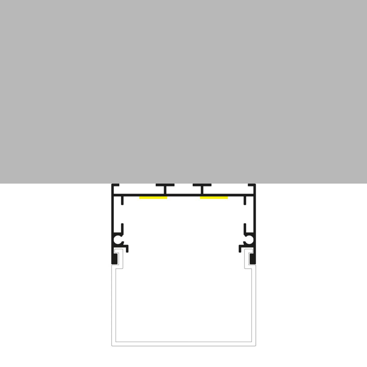 Perfil de aluminio Traken - 2 metros