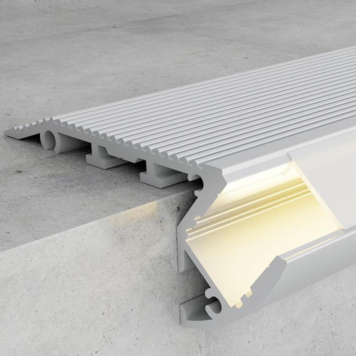 Perfil de aluminio Especial Escaleras 12/24V 2 metros - DSC