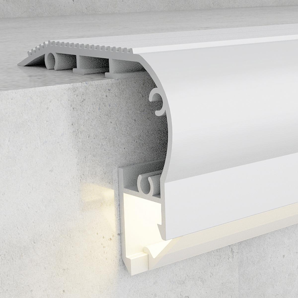 Perfil de aluminio Kuf - 2 metros