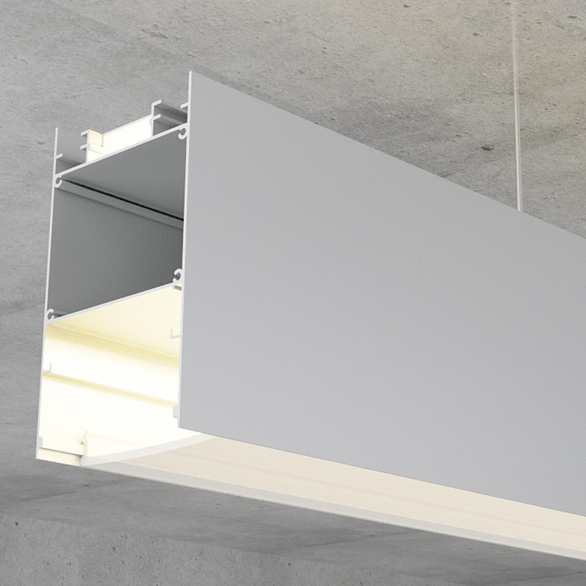 Perfil de aluminio Bieg - 2 metros