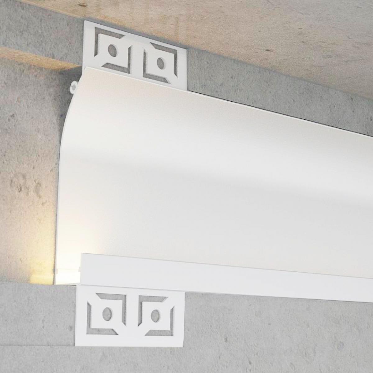 Perfil de aluminio Cue Lacado Blanco - 2 metros