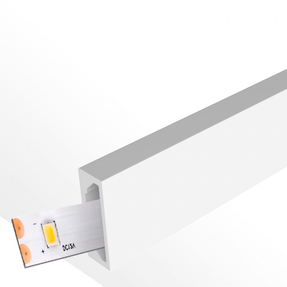 Funda De Silicona Slim 8X4 Para Tiras Led - 20 metros