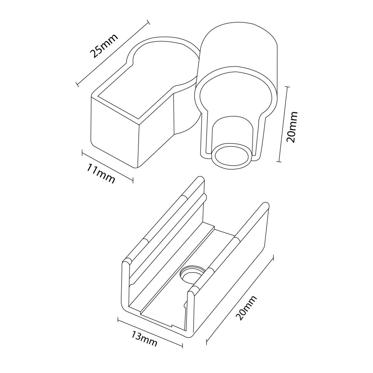 Pack Tapones y grapas para tira Funda Neon LM3977