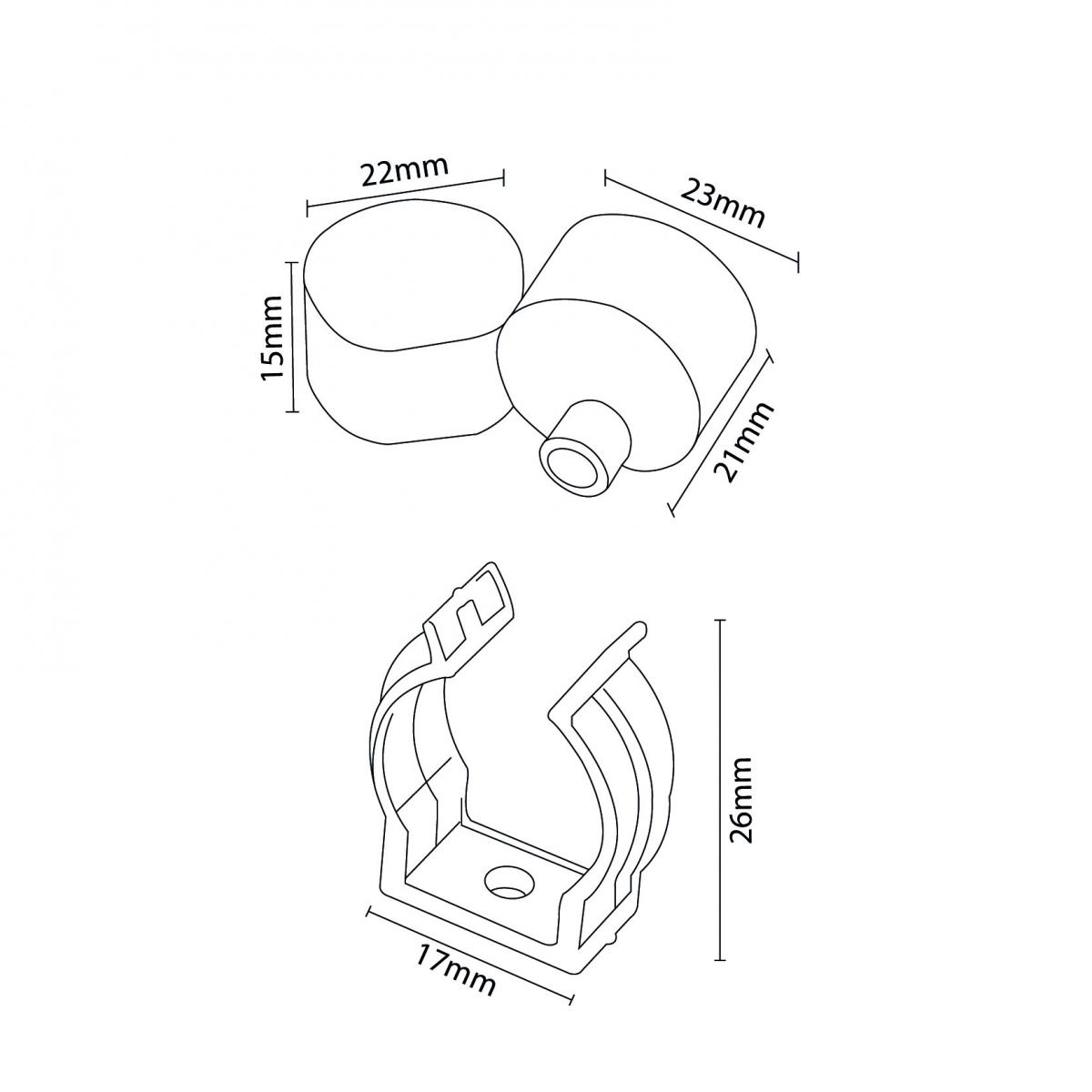 Pack Tapones y grapas para tira Funda Neon LM3981