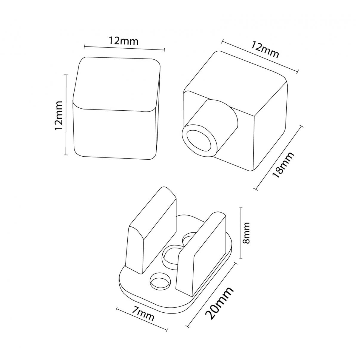Pack Tapones y grapas para tira Funda Neon LM3985