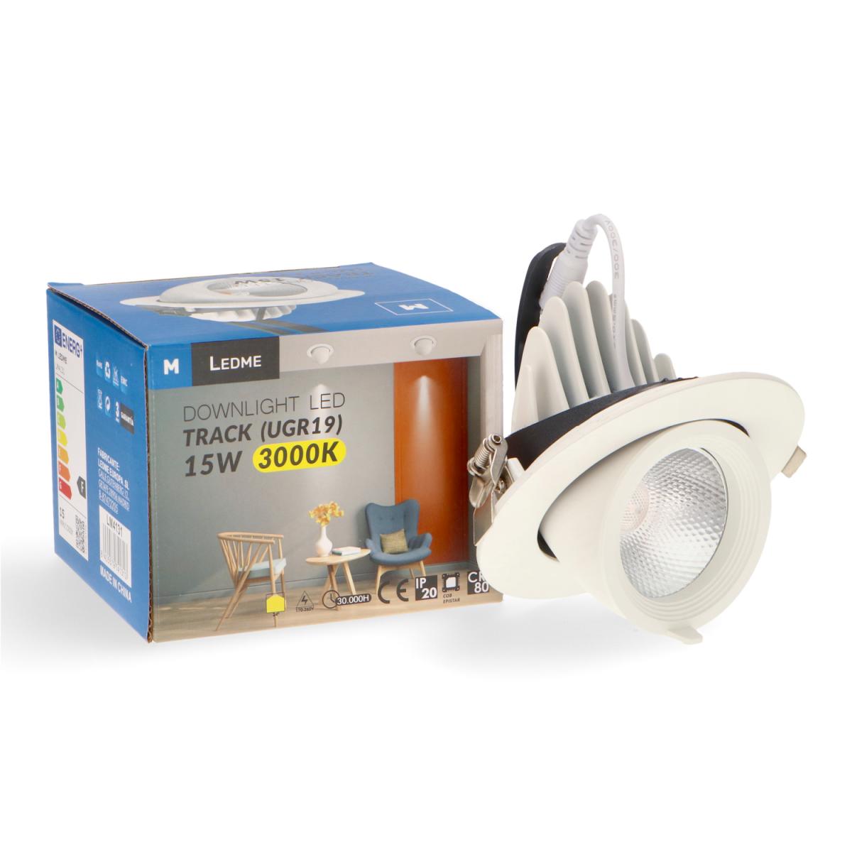 Foco Downlight LED orientable Track 15W - DSC