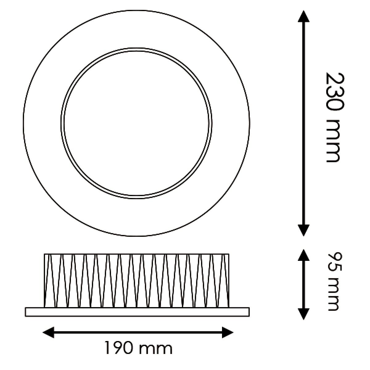 Foco downlight LED Bless 50W