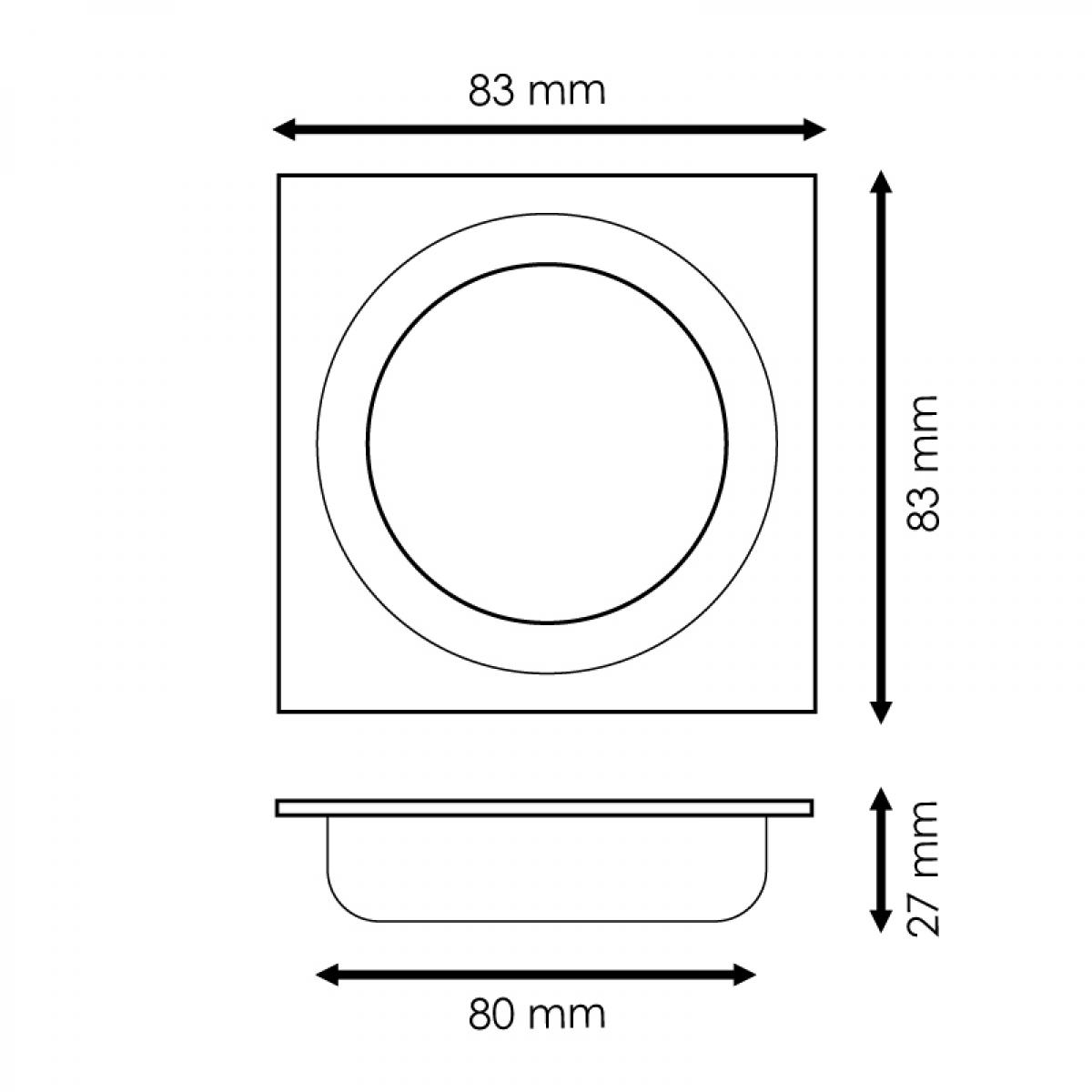 Aro Empotrable para módulo Cobfix 10W