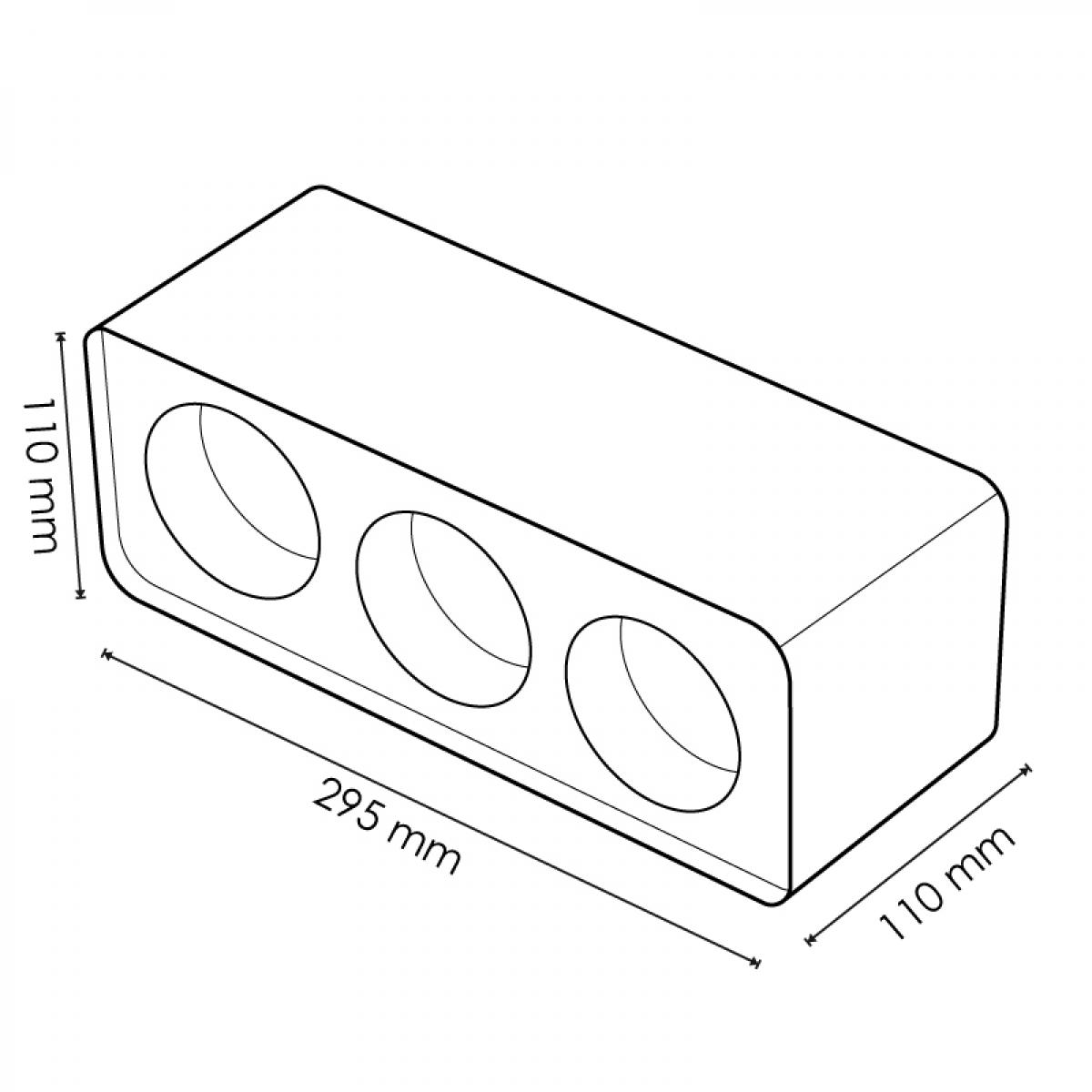 Aro de Superficie 3L Para Módulo Cobfix 10W