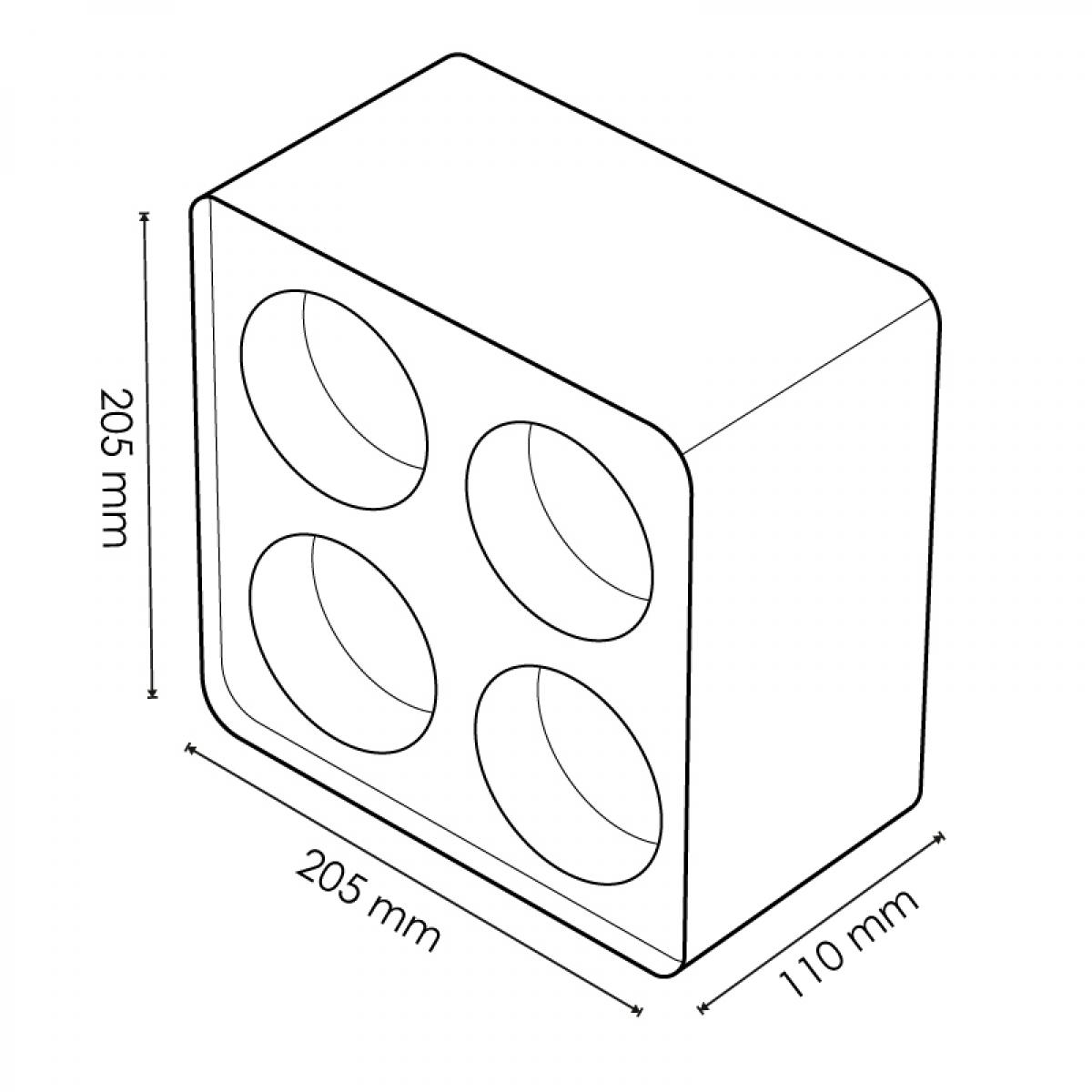 Aro de Superficie 4L Para Módulo Cobfix 10W