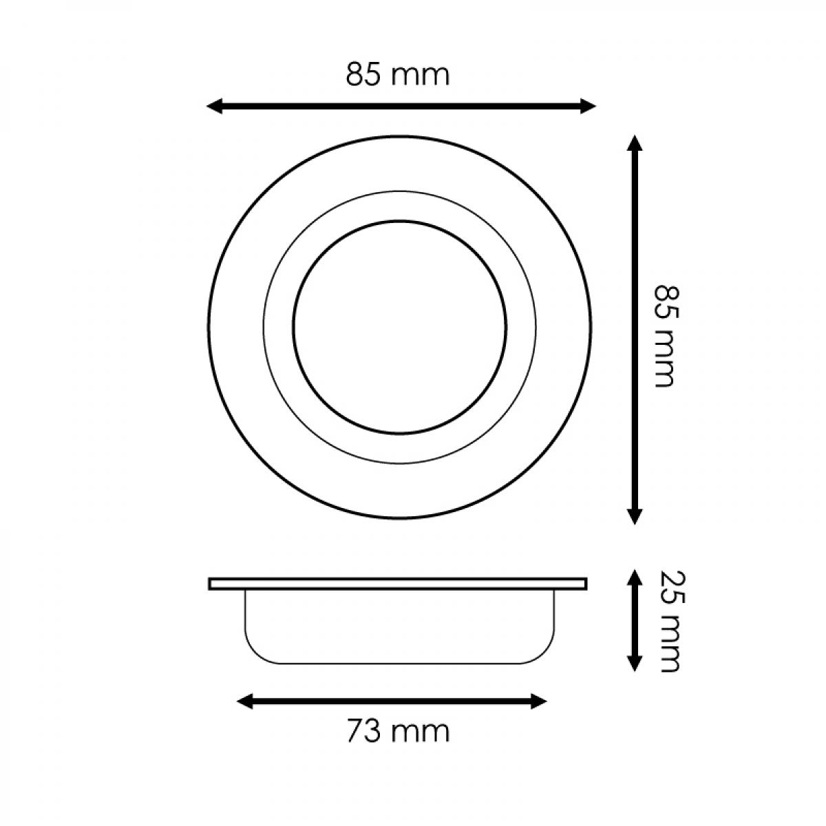 Aro Empotrable Para Módulo Cobfix 10W