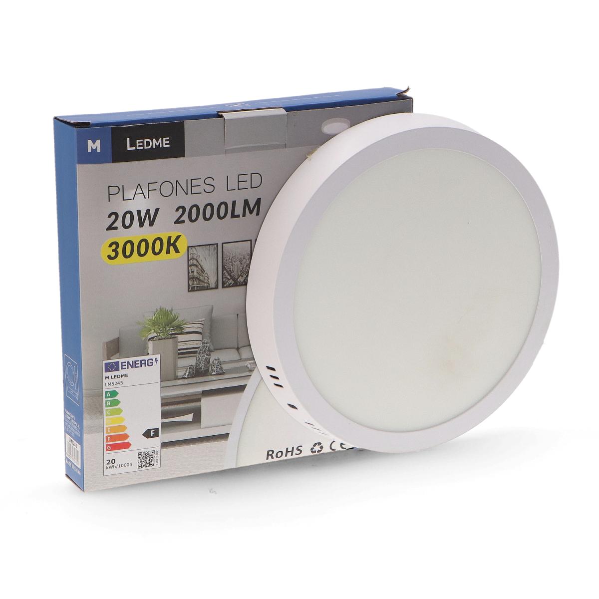 Panel de Superficie Serie Slim Circular 20W