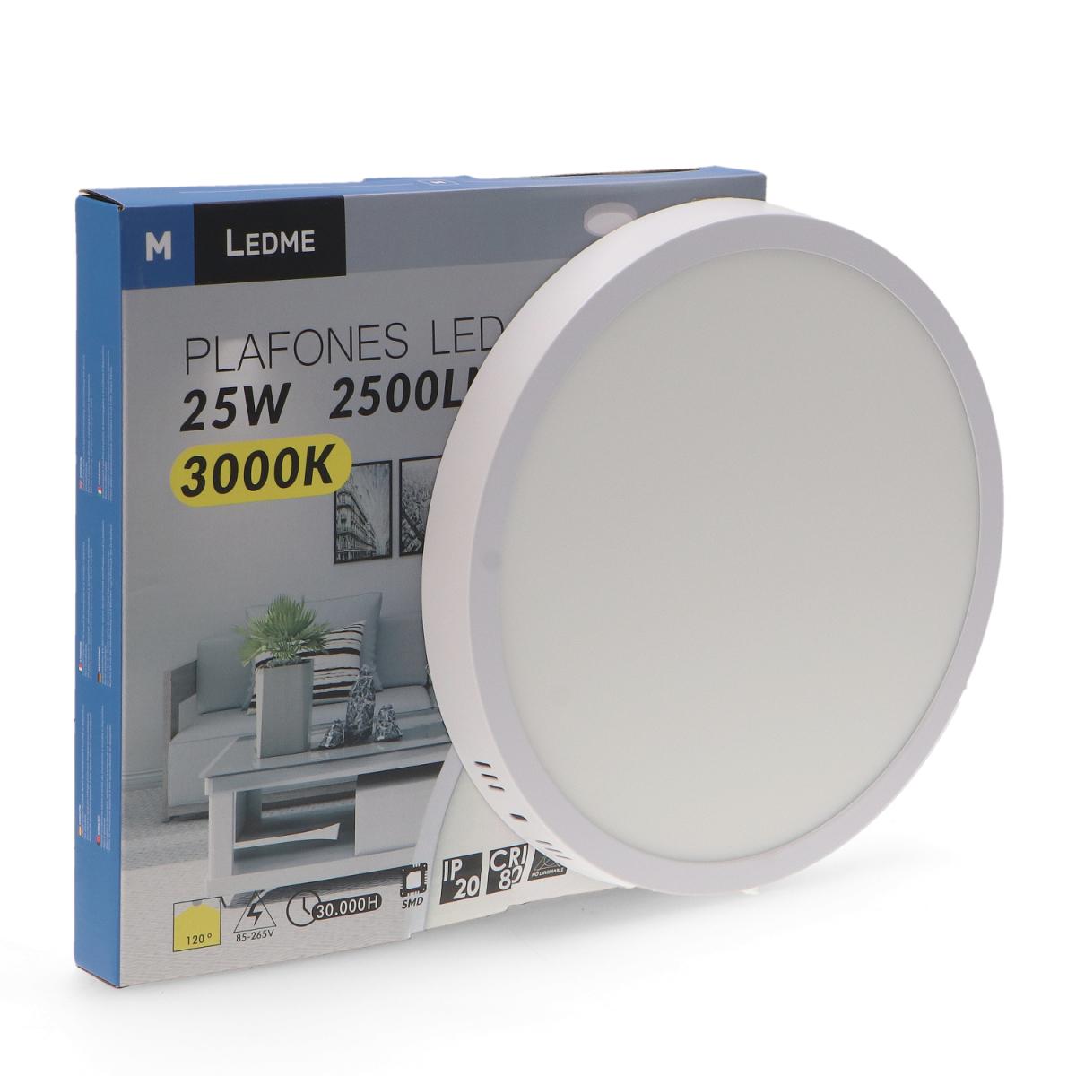 Panel de Superficie Serie Slim Circular 25W