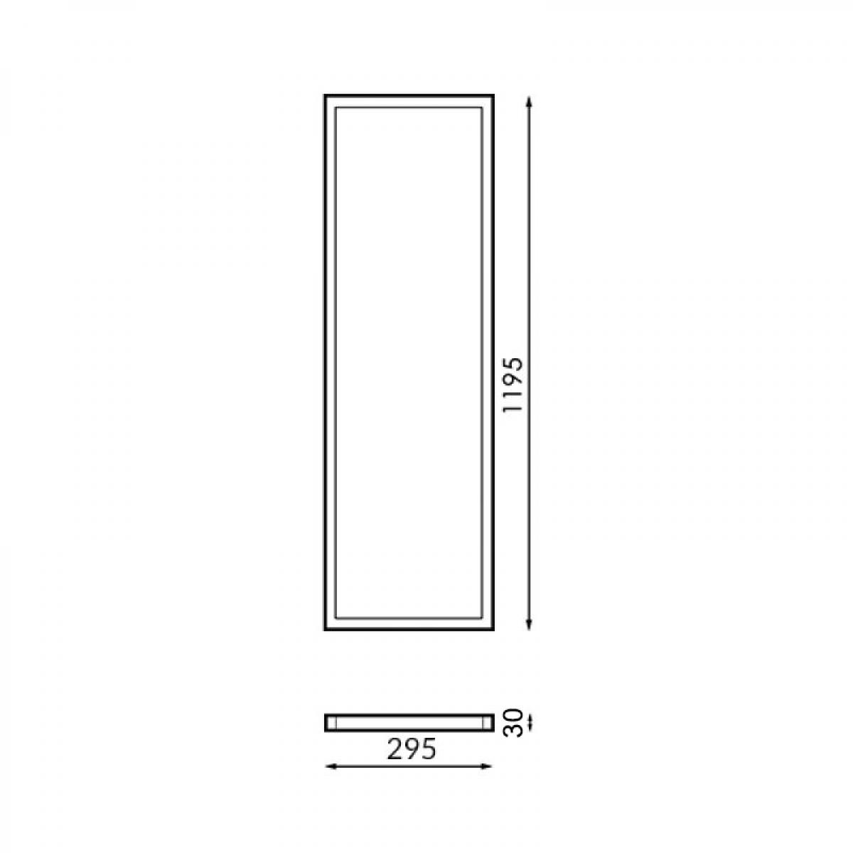 Panel LED Rectangular Serie Bure 120X30 cm 40W