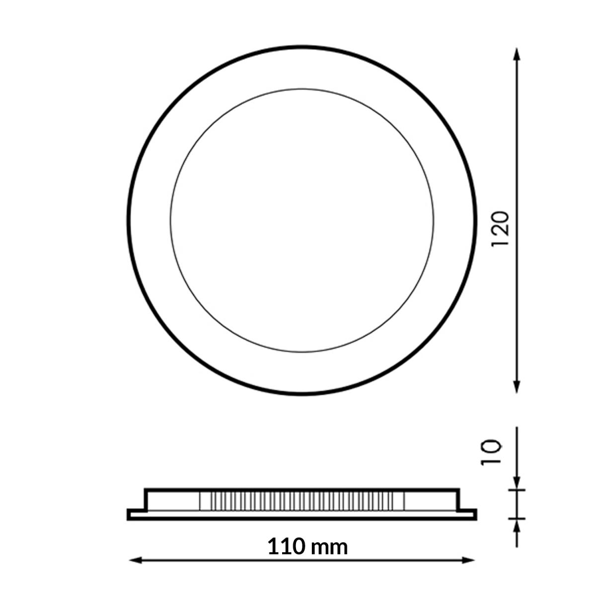 Panel LED Circular Serie Slim 6W